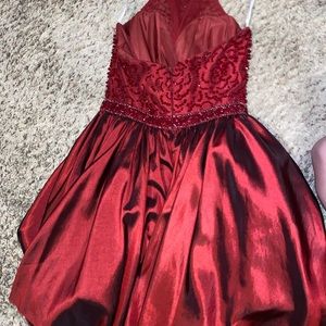 Red Sherri Hill dress
